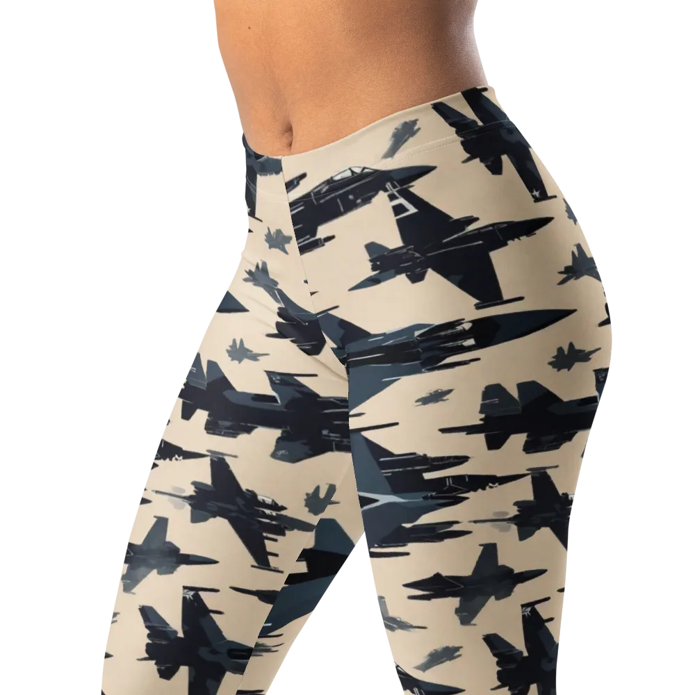 Jet Stream on Leggings — Left Front