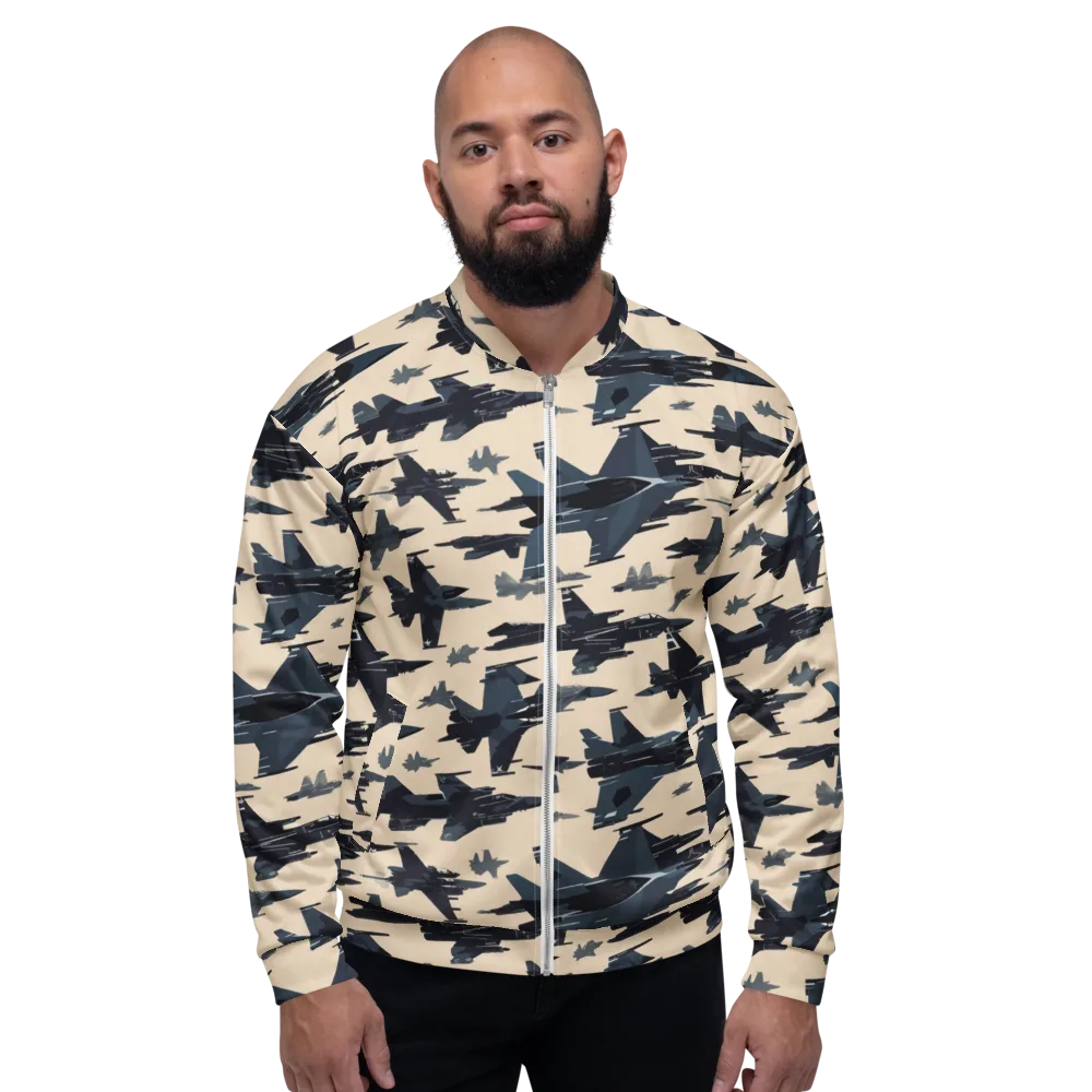 Jet Stream on Bomber Jacket — Front