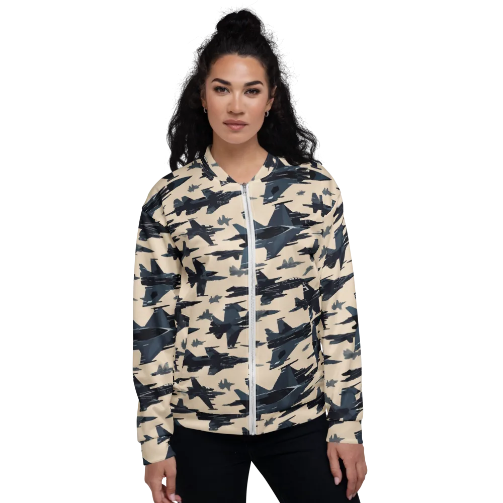 Jet Stream on Bomber Jacket — Front