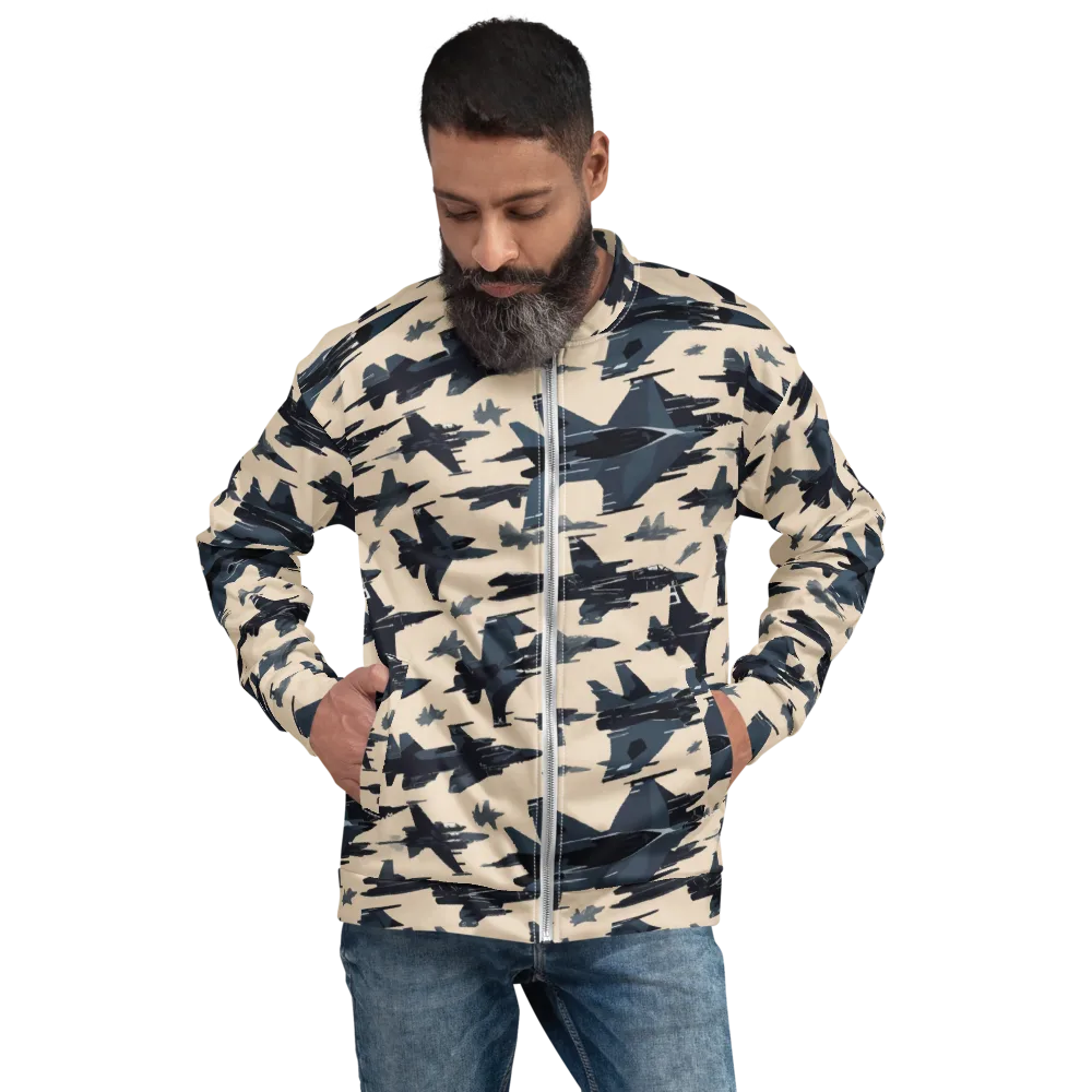 Jet Stream on Bomber Jacket — Front