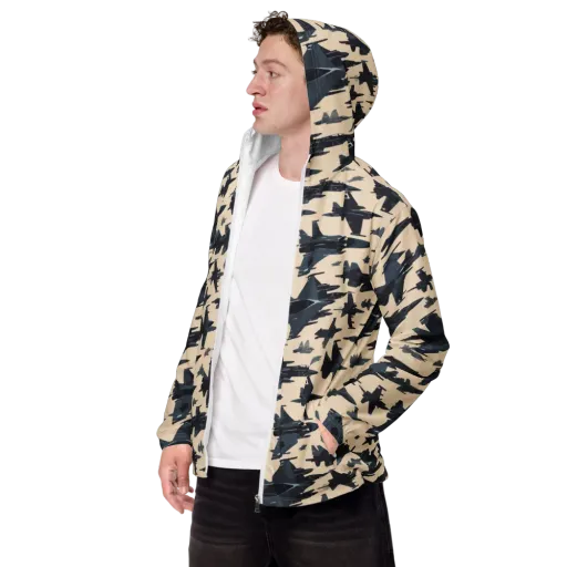 Jet Stream on a Men's Windbreaker
