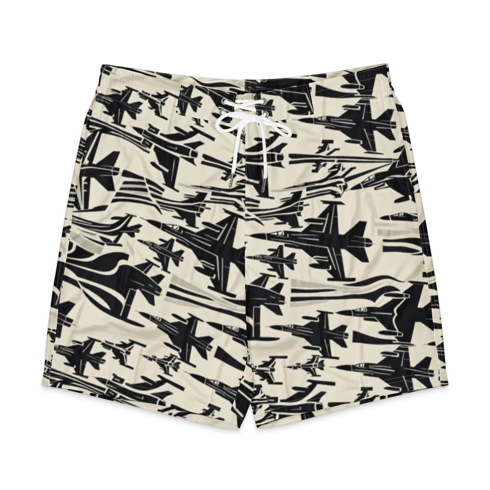 Runway Static on Men's Board Shorts — Front