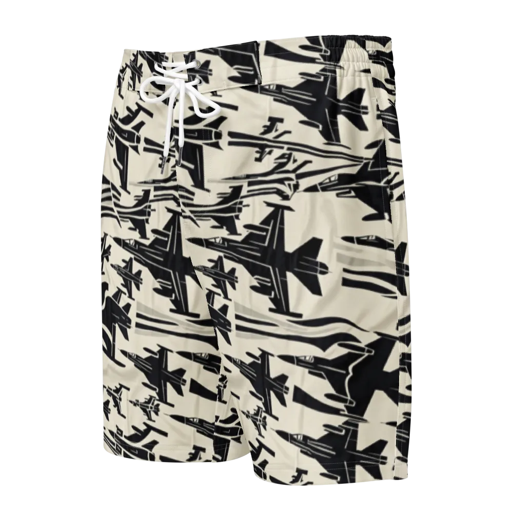 Runway Static on Men's Board Shorts — Front