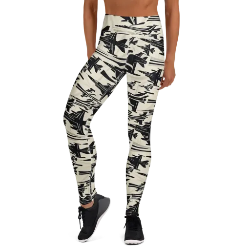 Runway Static on a Yoga Leggings