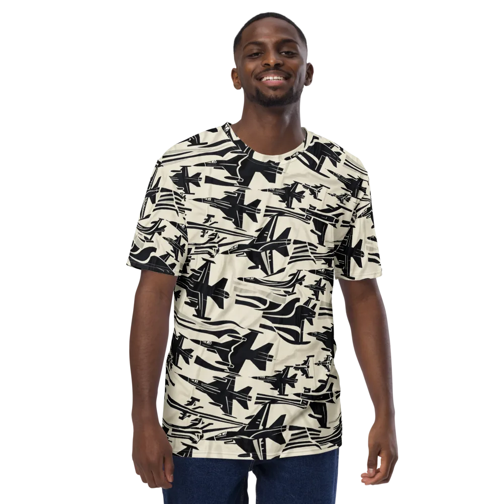 Runway Static on Men's Crew Neck T-Shirt — Front