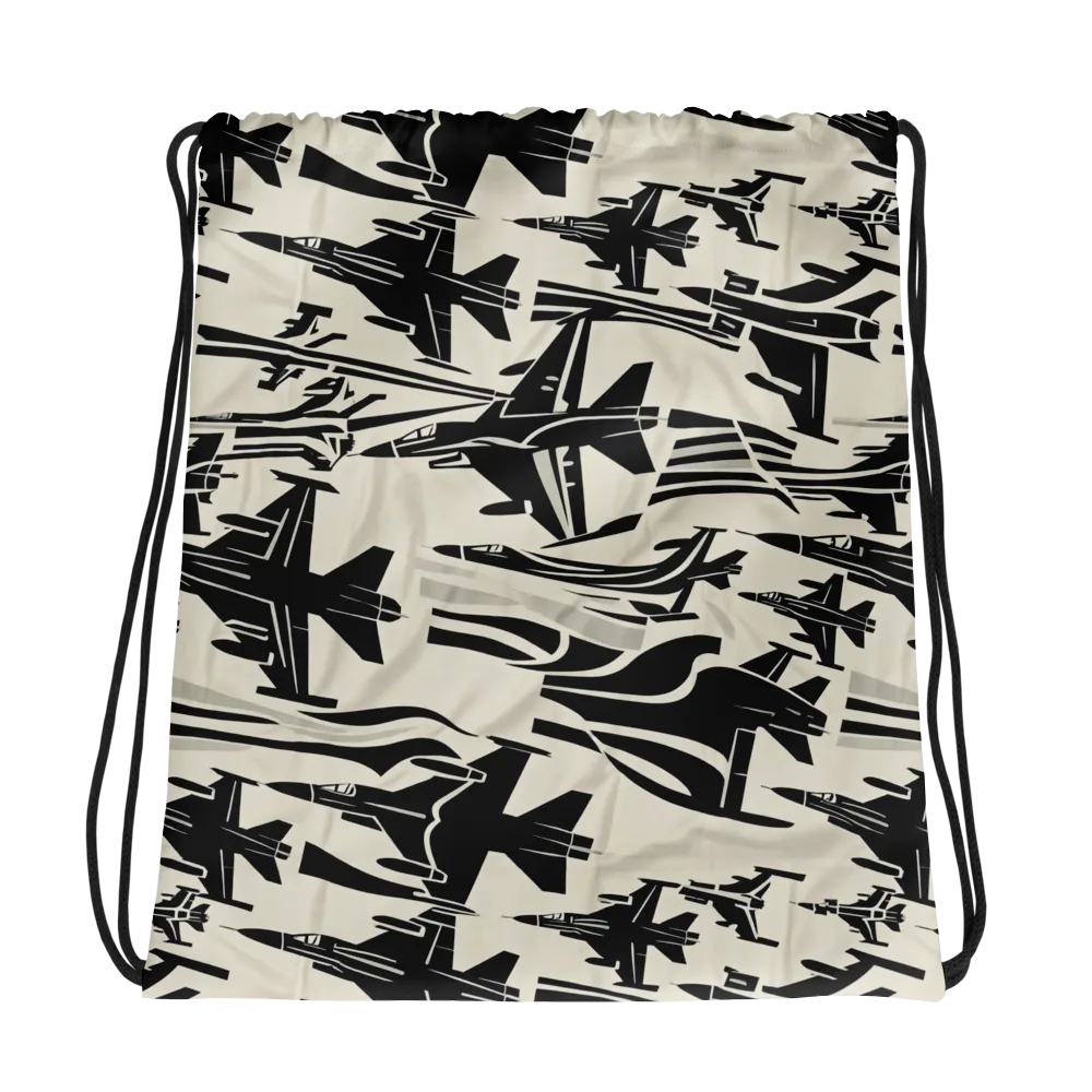 Runway Static on Drawstring Bag — Photo