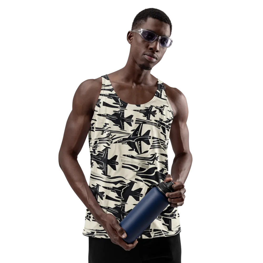 Runway Static on Men's Tank Top — Front