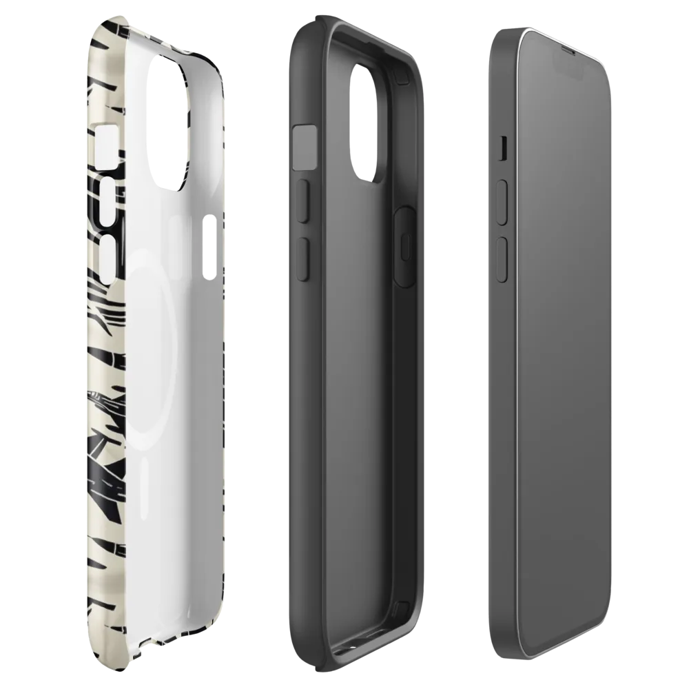 Runway Static on MagSafe Tough Case for iPhone® — Front