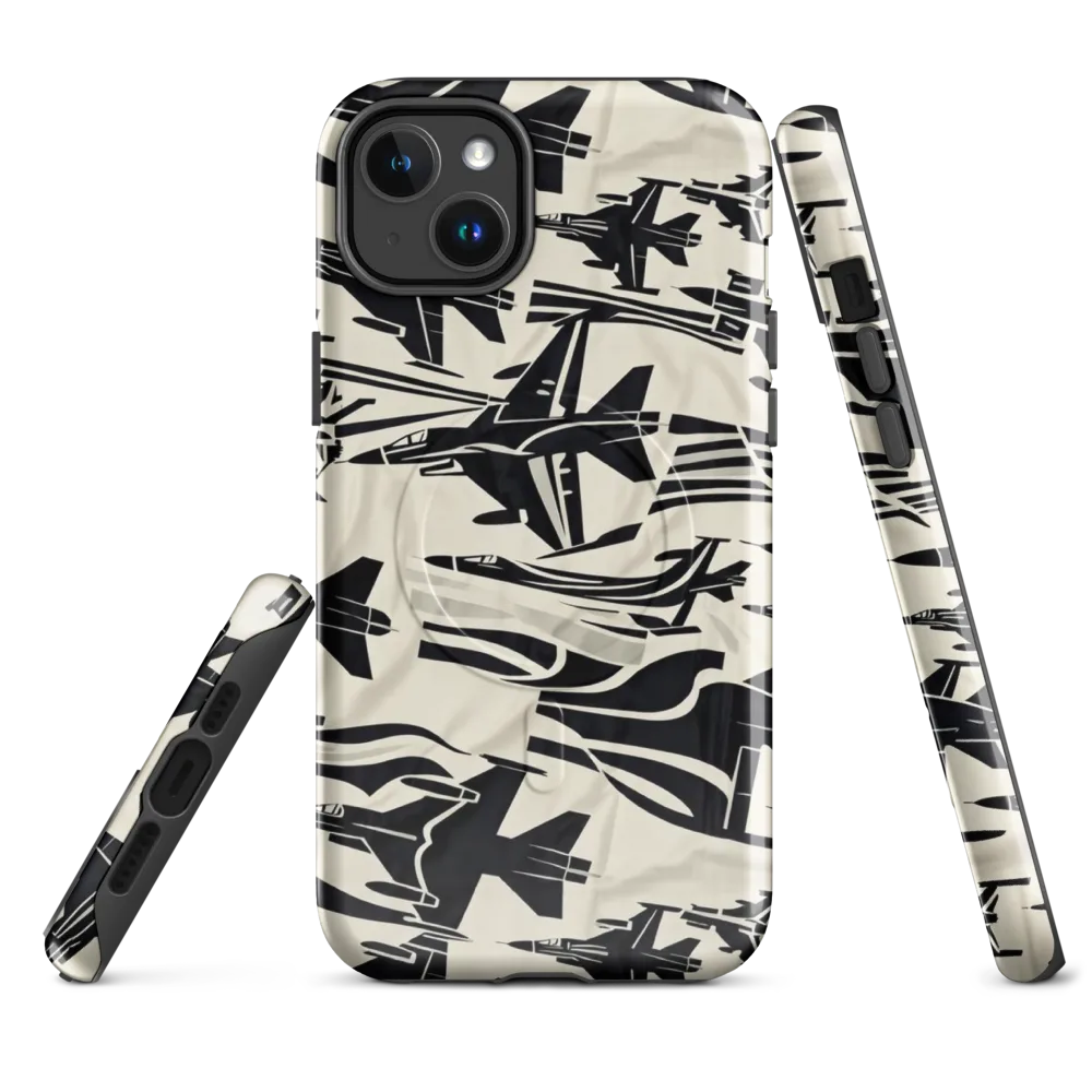 Runway Static on MagSafe Tough Case for iPhone® — Front