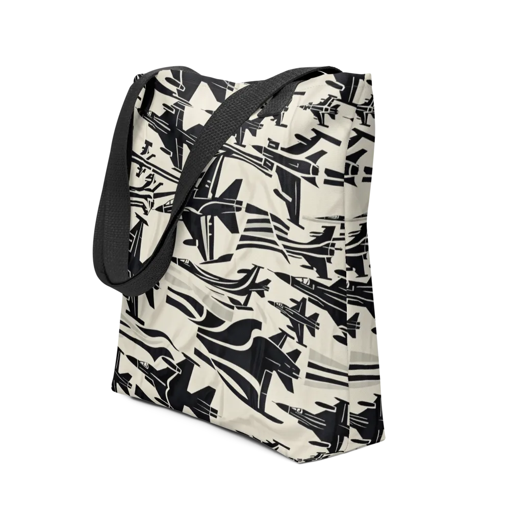 Runway Static on Tote Bag — Front