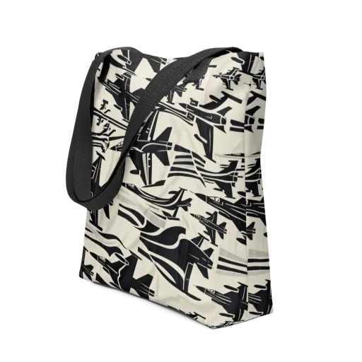 Runway Static on a Tote Bag