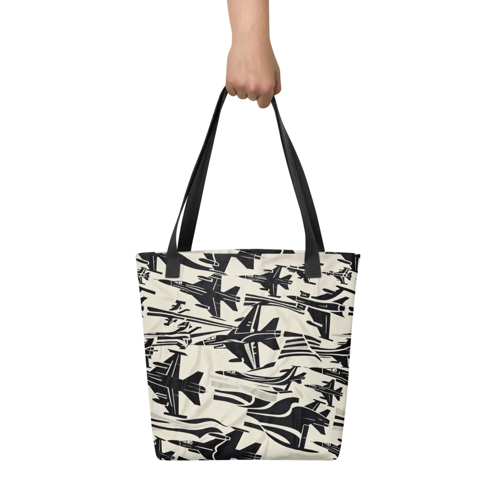 Runway Static on Tote Bag — Front