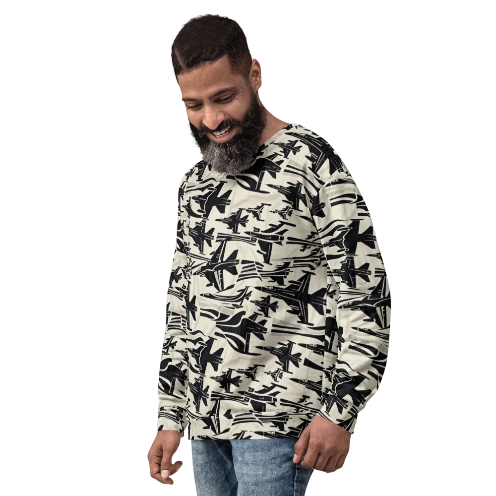 Runway Static on Sweatshirt — Left Front