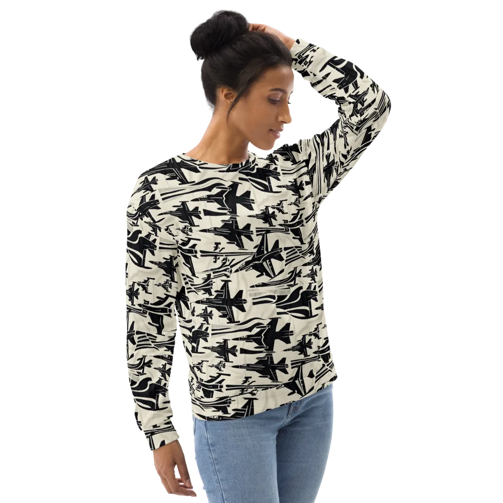 Runway Static on Sweatshirt — Right Front