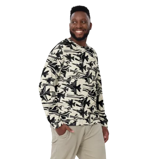 Runway Static on a Sweatshirt
