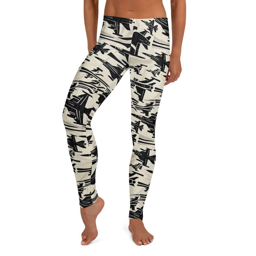 Runway Static on Leggings — Front