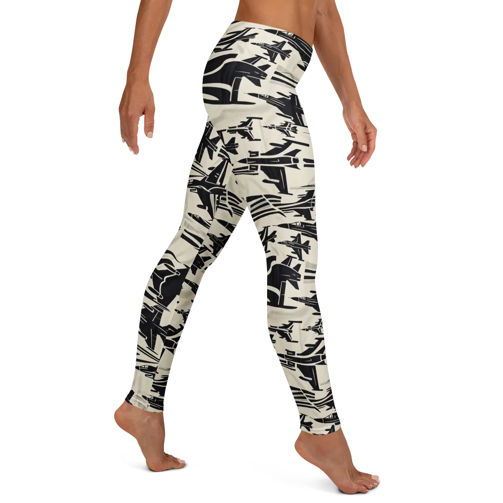 Runway Static on Leggings — Right