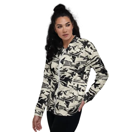 Runway Static on a Bomber Jacket