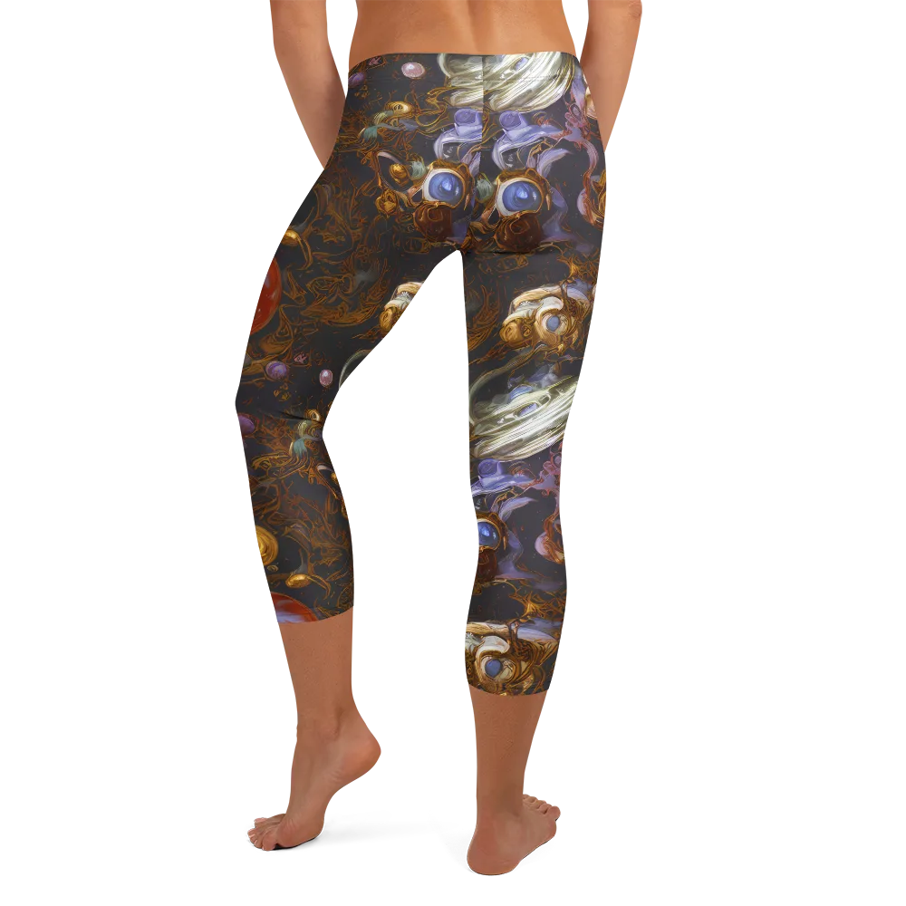 Bloemaert's Galaxy on Capri Leggings — Back