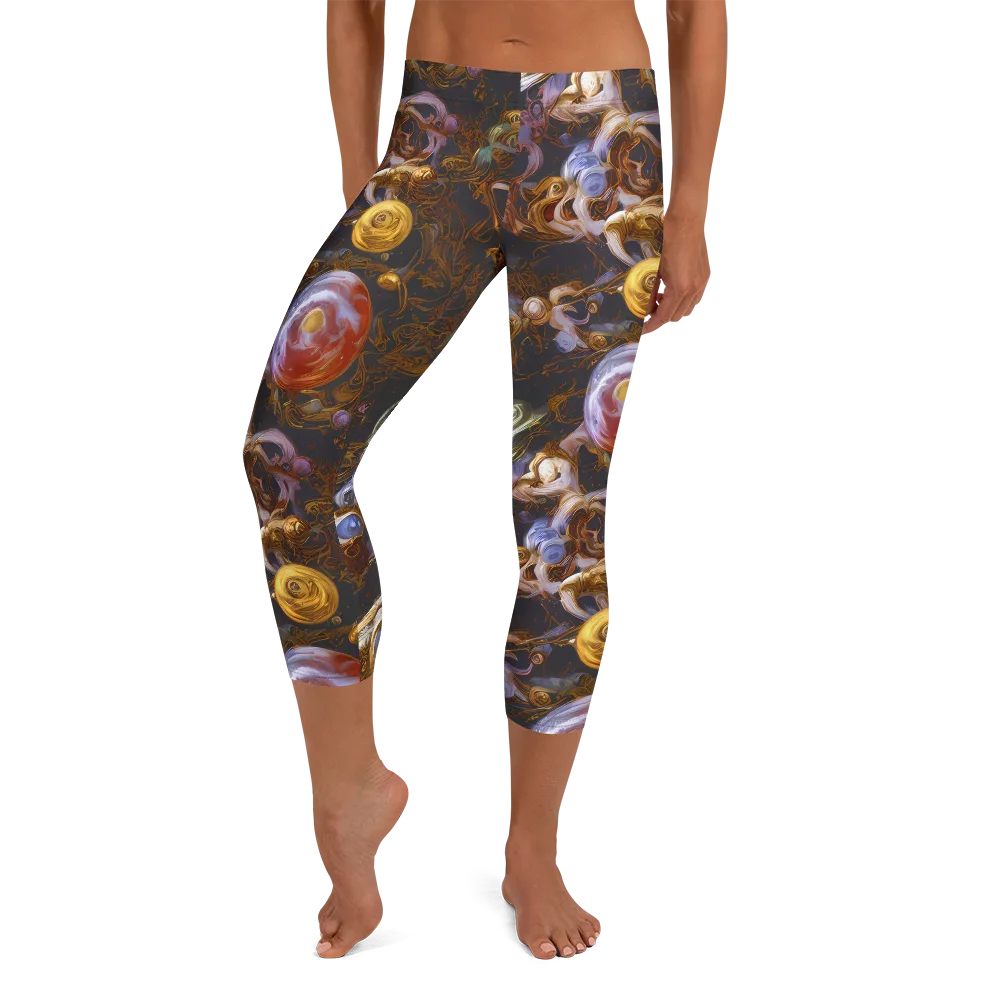 Bloemaert's Galaxy on Capri Leggings — Front