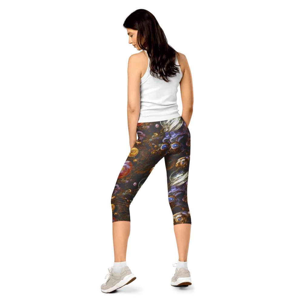 Bloemaert's Galaxy on Capri Leggings — Back
