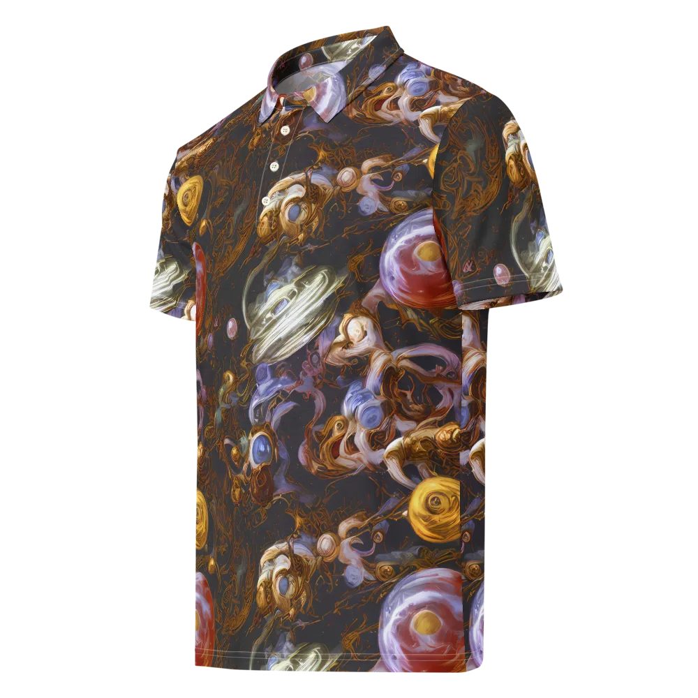 Bloemaert's Galaxy on Men's Slim Fit Polo Shirt — Left Front