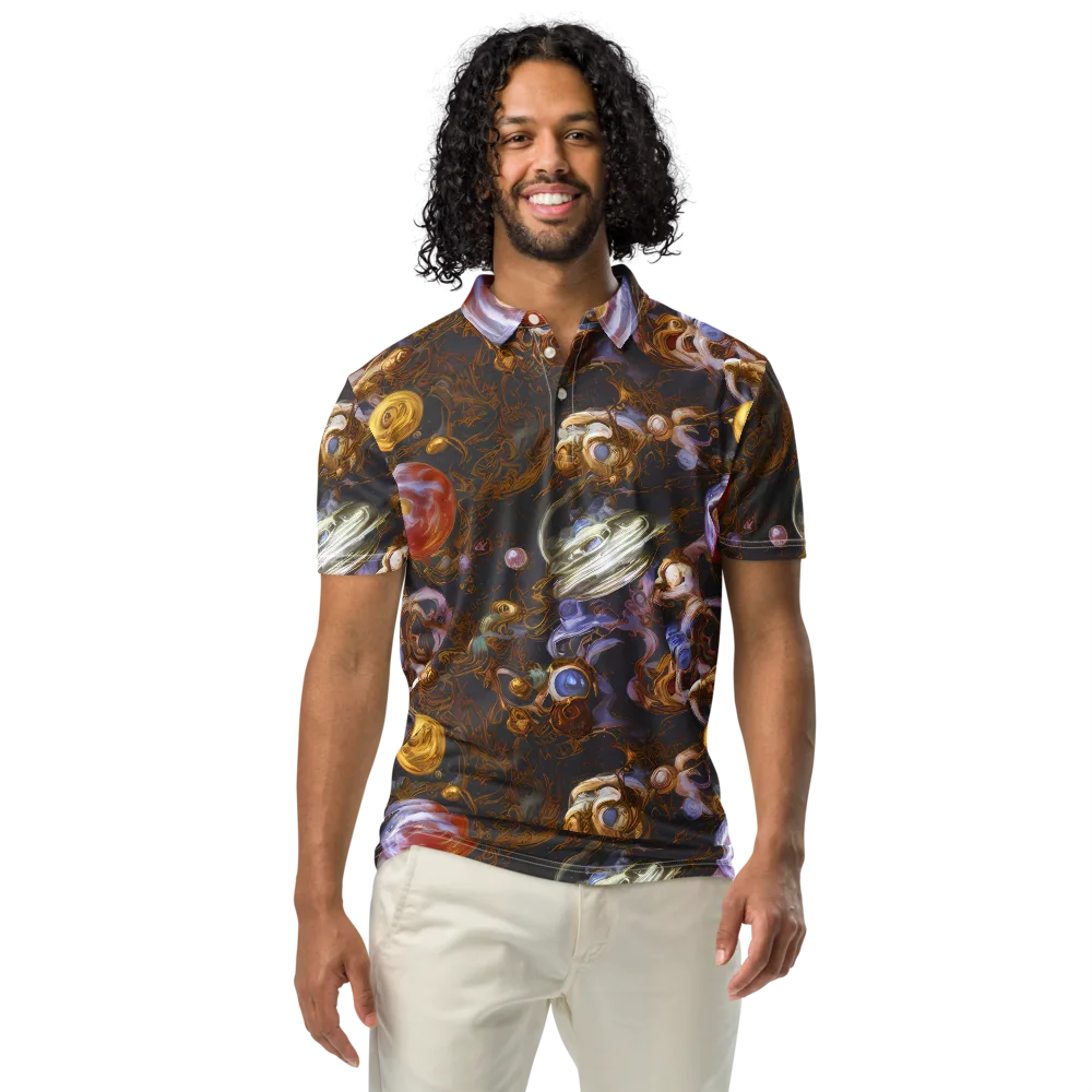 Bloemaert's Galaxy on Men's Slim Fit Polo Shirt — Front