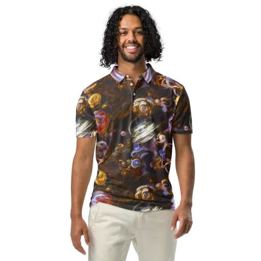 Bloemaert's Galaxy on a Men's Slim Fit Polo Shirt