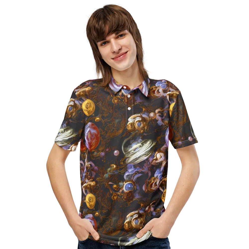 Bloemaert's Galaxy on Men's Slim Fit Polo Shirt — Front