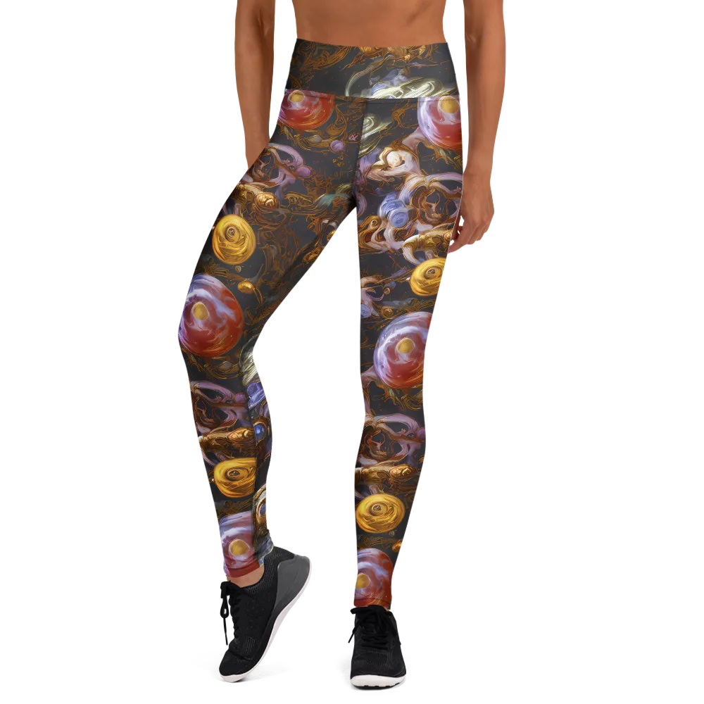Bloemaert's Galaxy on Yoga Leggings — Front