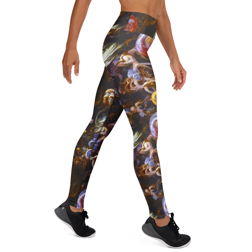 Bloemaert's Galaxy on Yoga Leggings — Right