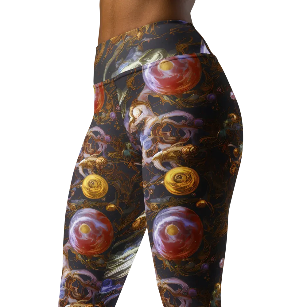 Bloemaert's Galaxy on Yoga Leggings — Left Front