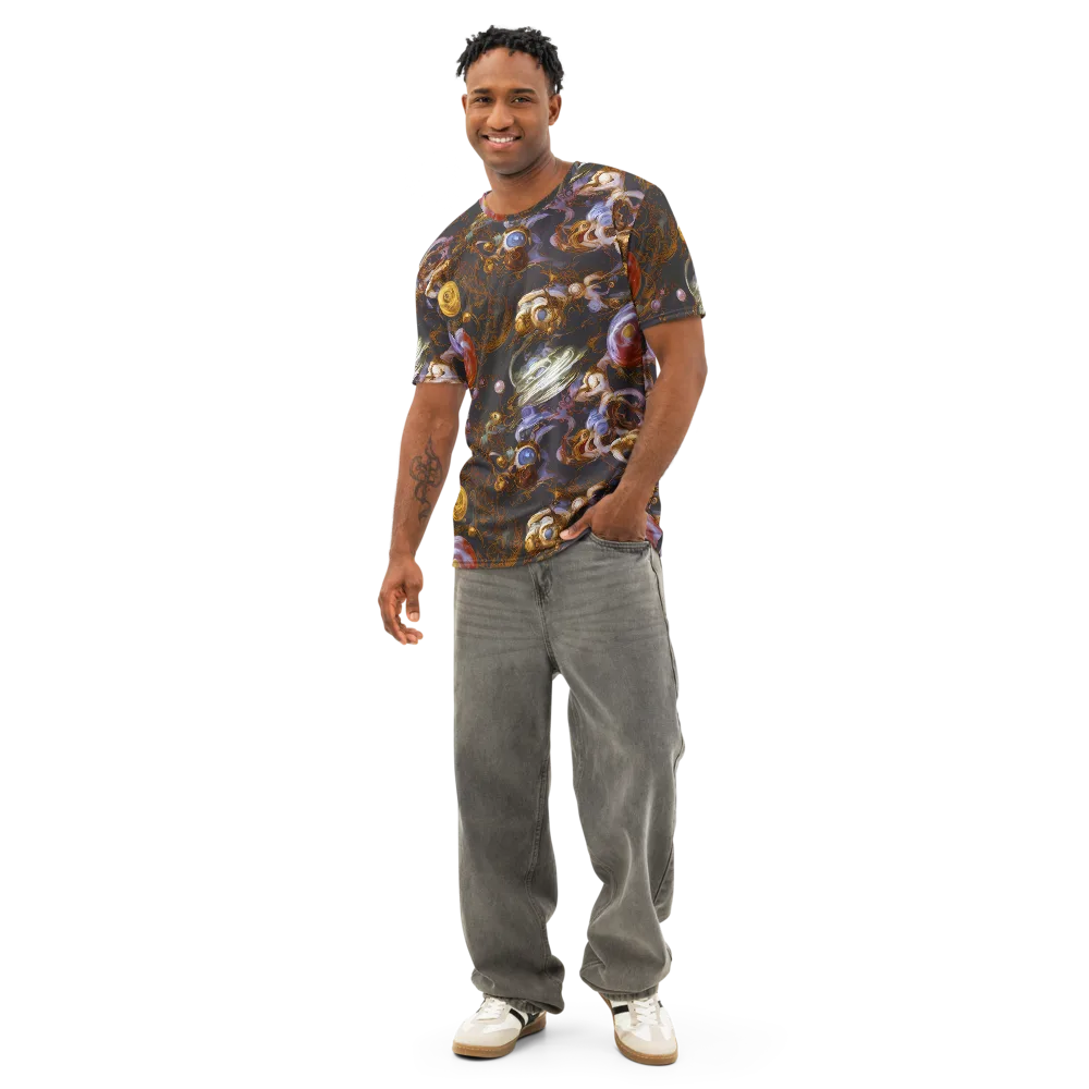 Bloemaert's Galaxy on Men's Cotton Crew Neck T-Shirt — Front