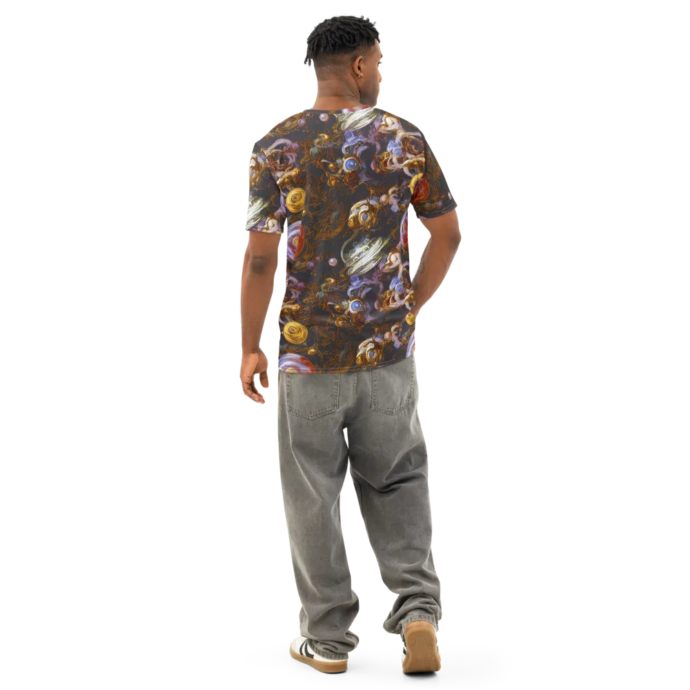 Bloemaert's Galaxy on Men's Cotton Crew Neck T-Shirt — Back