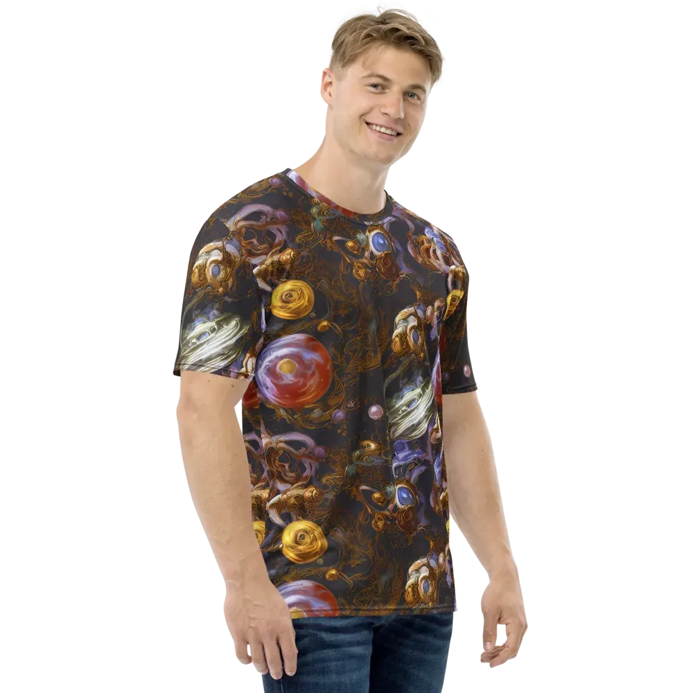 Bloemaert's Galaxy on Men's Crew Neck T-Shirt — Right