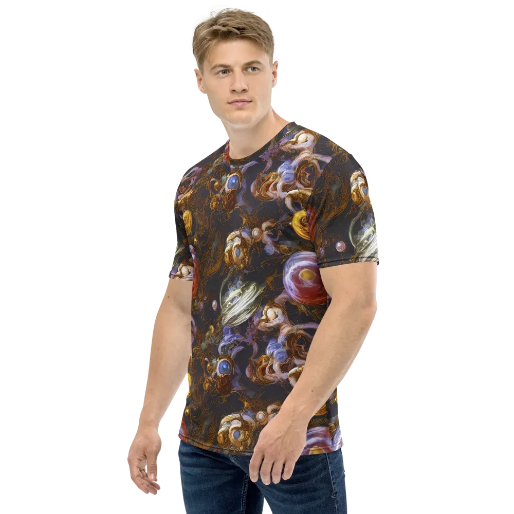 Bloemaert's Galaxy on Men's Crew Neck T-Shirt — Left