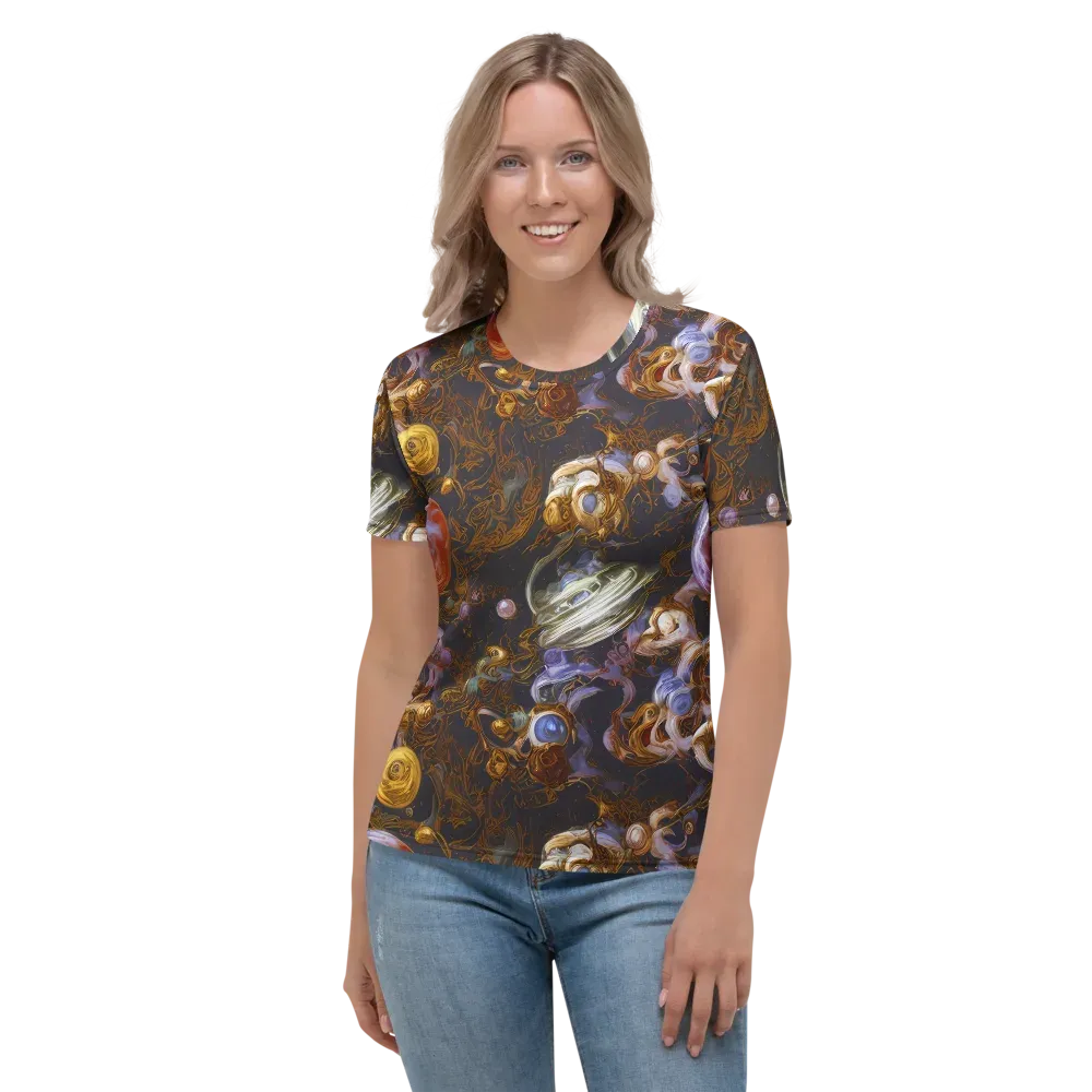 Bloemaert's Galaxy on Women's Crew Neck T-Shirt — Front