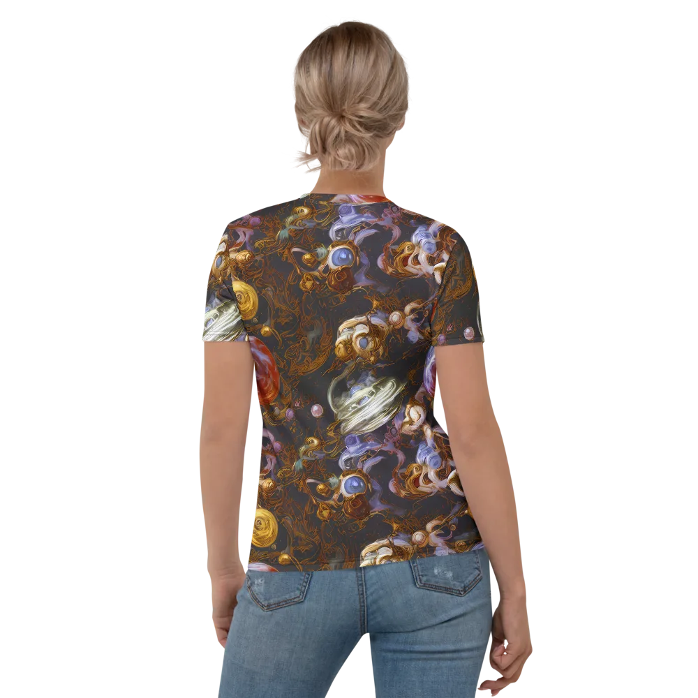 Bloemaert's Galaxy on Women's Crew Neck T-Shirt — Back