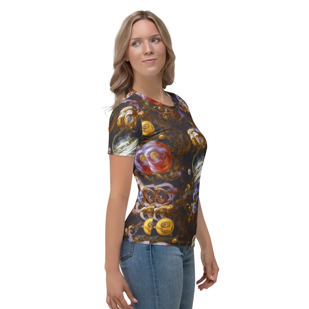 Bloemaert's Galaxy on Women's Crew Neck T-Shirt — Right