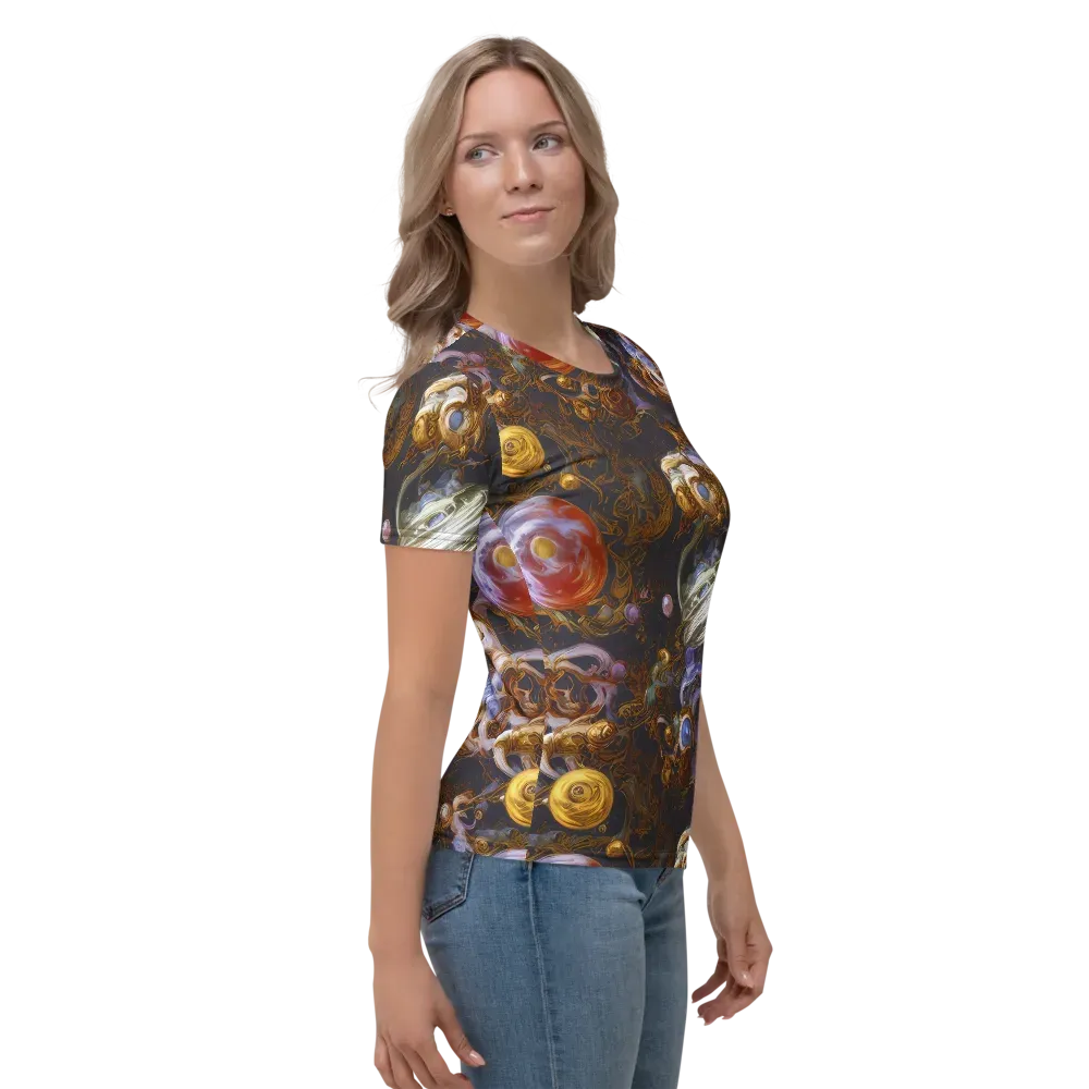 Bloemaert's Galaxy on Women's Crew Neck T-Shirt — Right