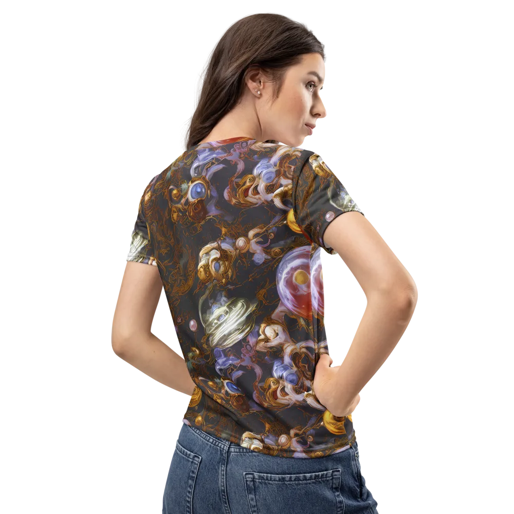Bloemaert's Galaxy on Women's Crew Neck T-Shirt — Back