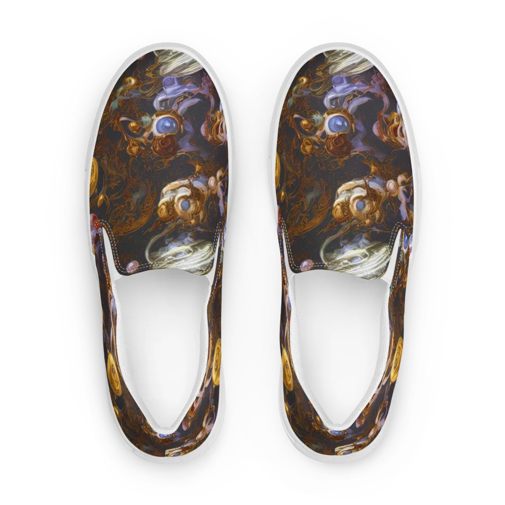 Bloemaert's Galaxy on Men's Slip-On Canvas Shoes — Front