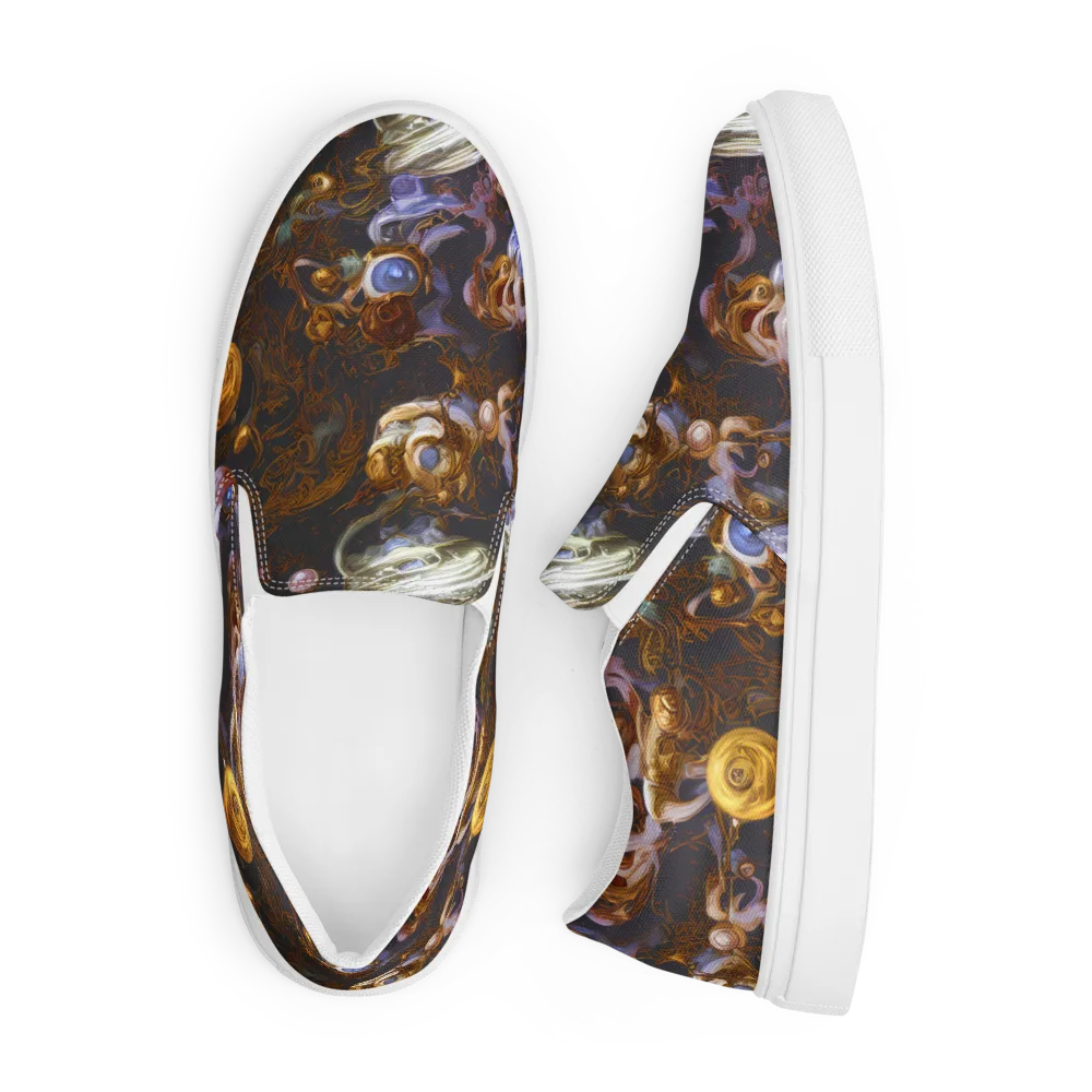 Bloemaert's Galaxy on Men's Slip-On Canvas Shoes — Front