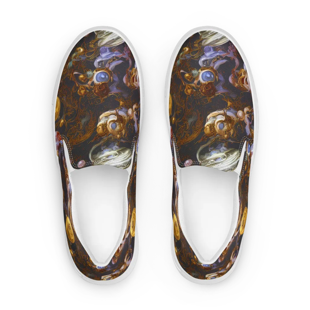Bloemaert's Galaxy on Women's Slip-On Canvas Shoes — Front
