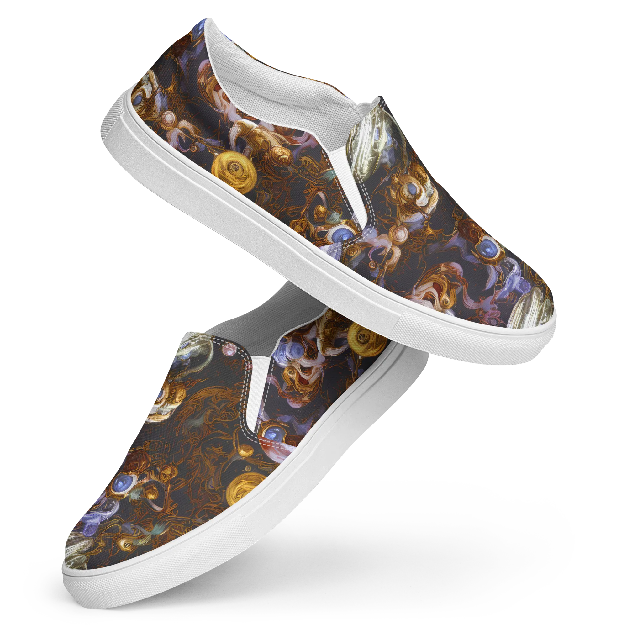 Bloemaert's Galaxy on Women's Slip-On Canvas Shoes — Front