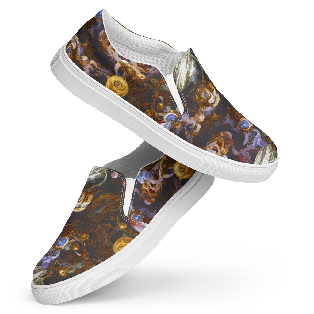 Bloemaert's Galaxy on Women's Slip-On Canvas Shoes — Front