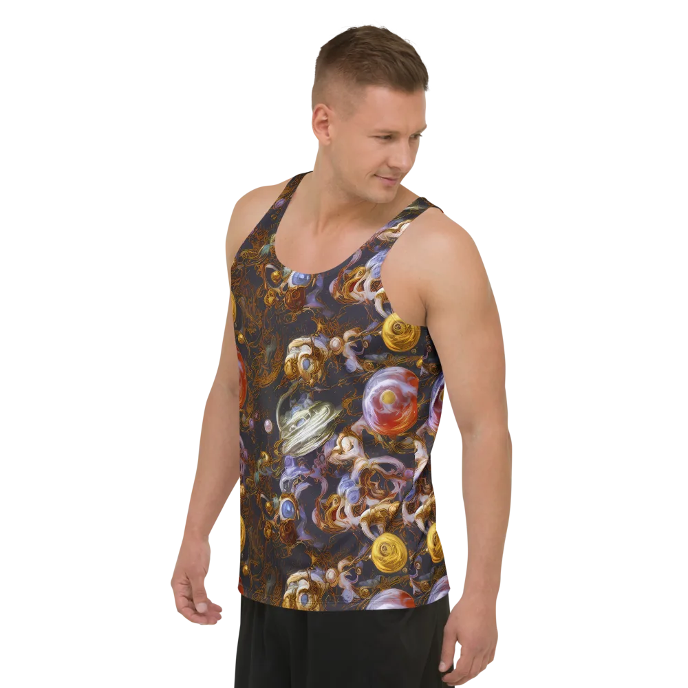 Bloemaert's Galaxy on Men's Tank Top — Left Front