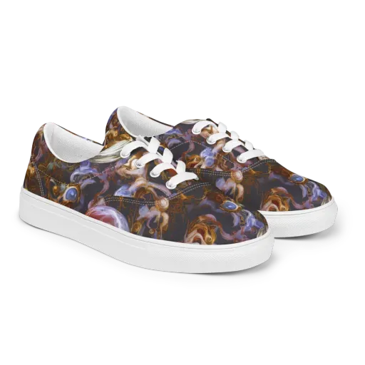 Bloemaert's Galaxy on a Men's Lace-Up Canvas Shoes