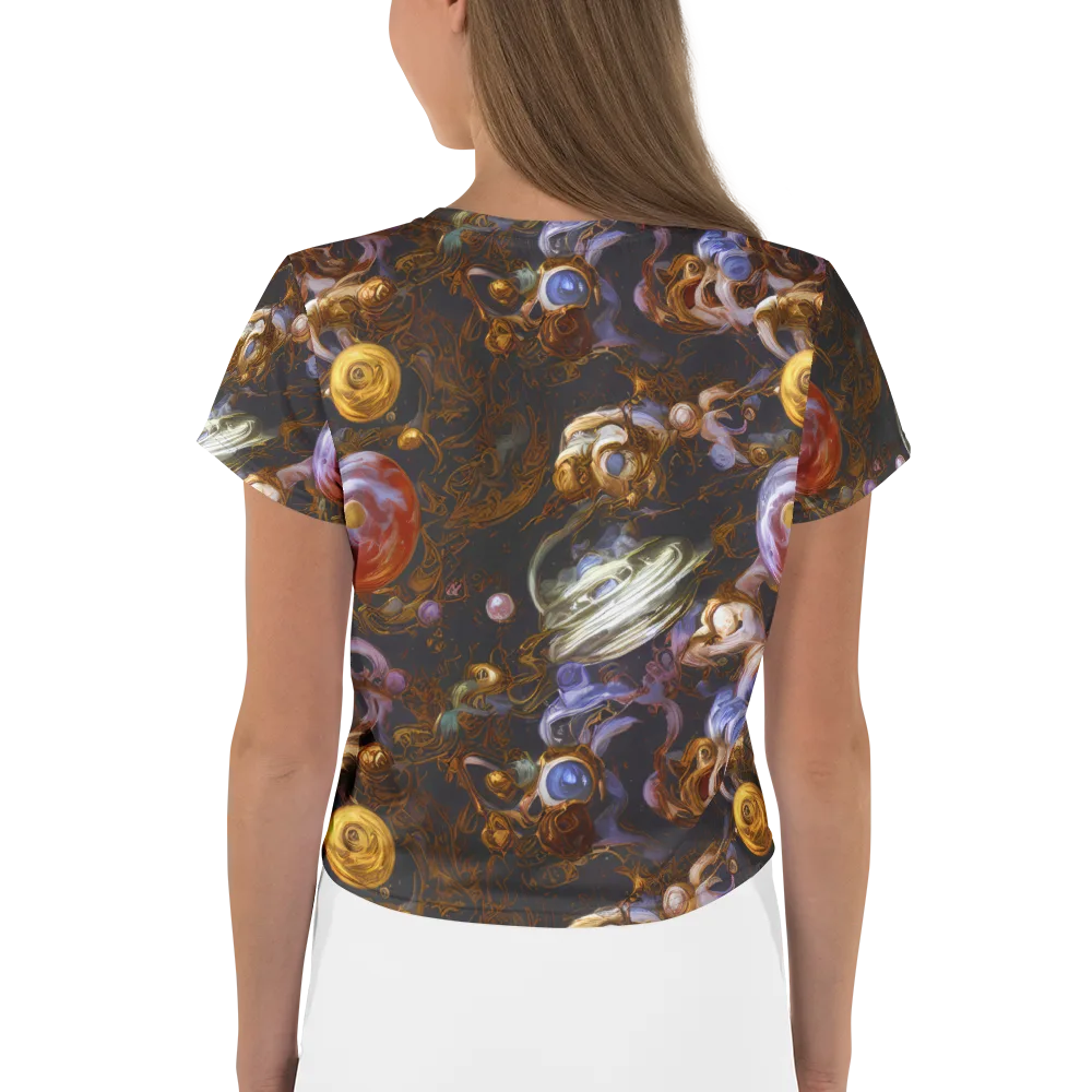 Bloemaert's Galaxy on Crop Tee — Back