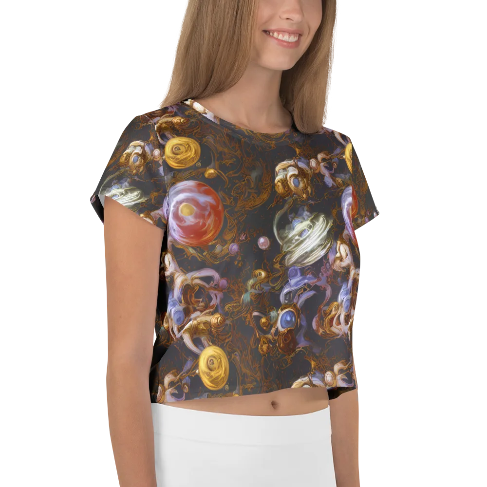 Bloemaert's Galaxy on Crop Tee — Right